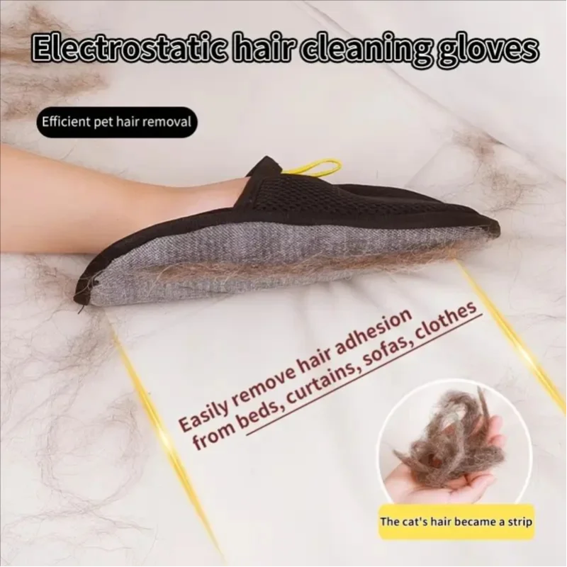 š¾ FurEase⢠ā Dual-Sided Pet Grooming Gloves