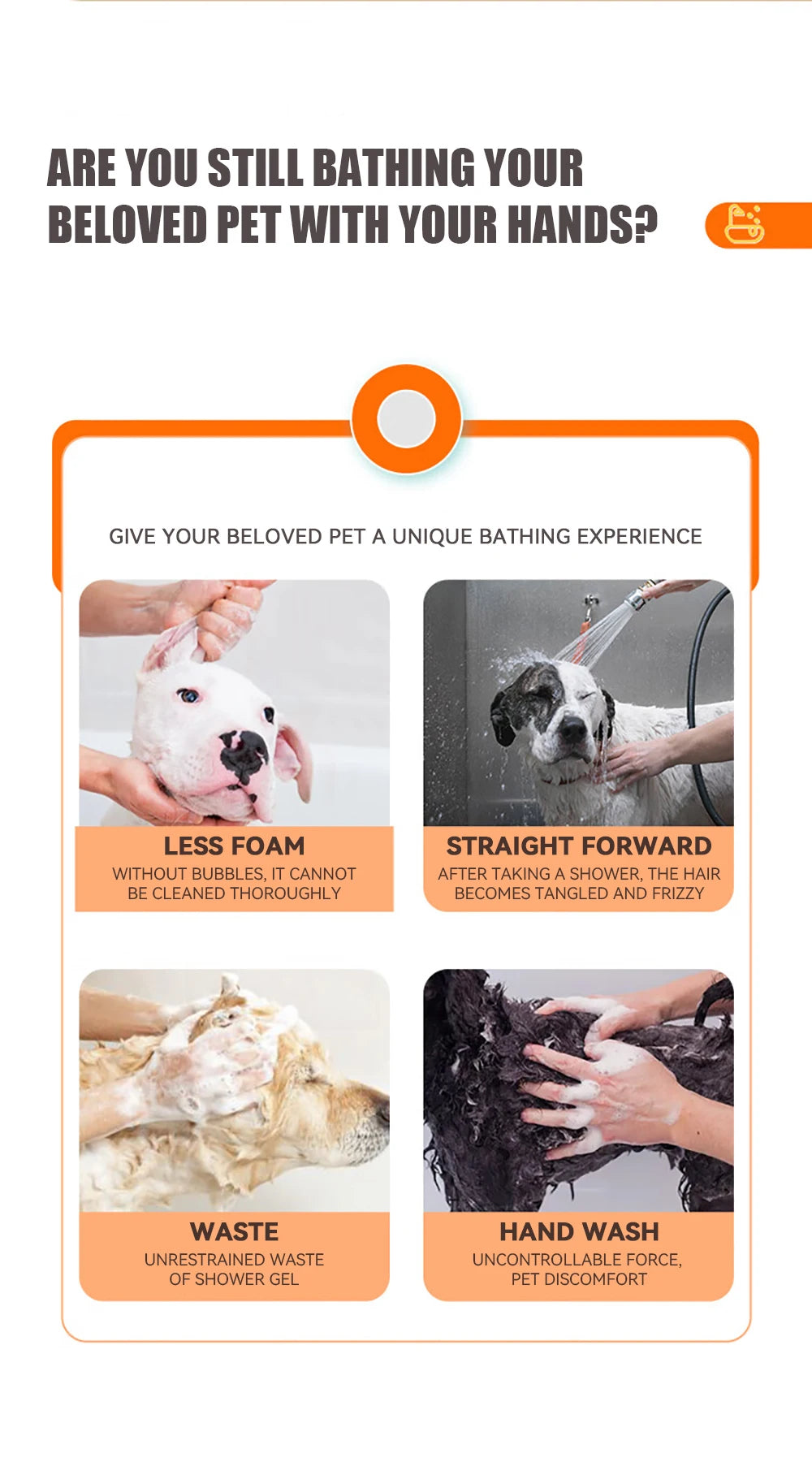 CleanBuddy™ Pet Bath Brush