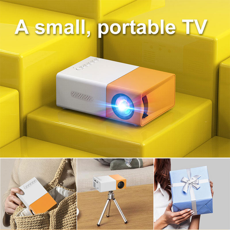 🎬 CineView™ – Portable HD Mini Projector with 72” Scree