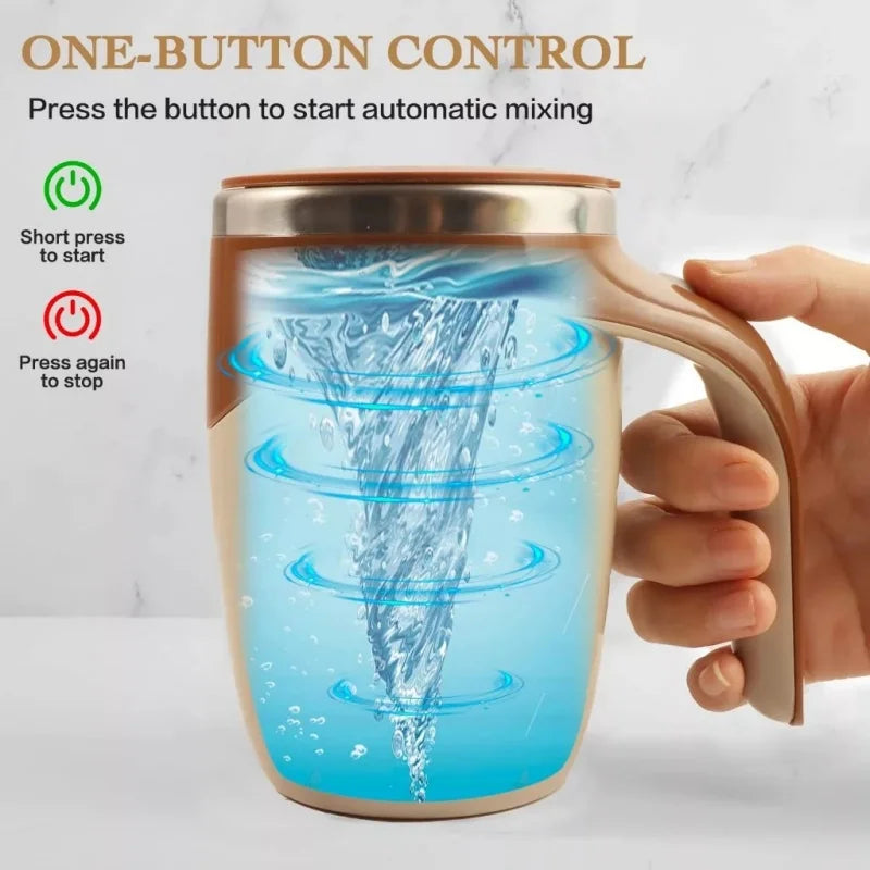 ☕ MixSip™ – Auto-Stirring Mug