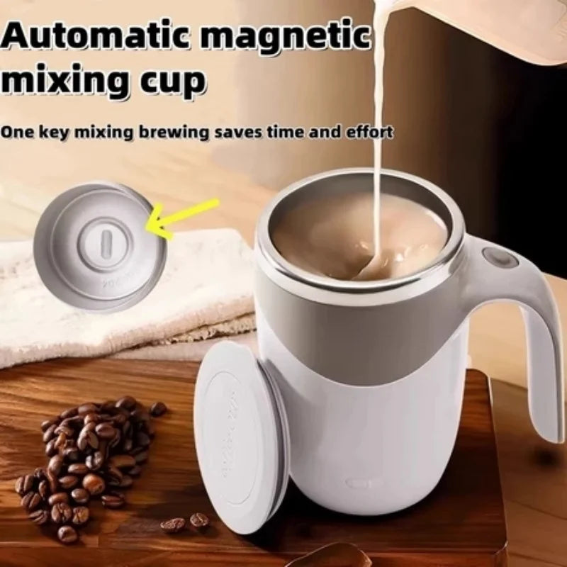 ☕ MixSip™ – Auto-Stirring Mug