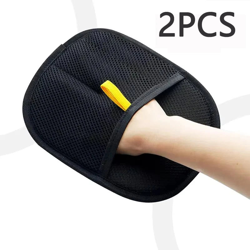 🐾 FurEase™ – Dual-Sided Pet Grooming Gloves