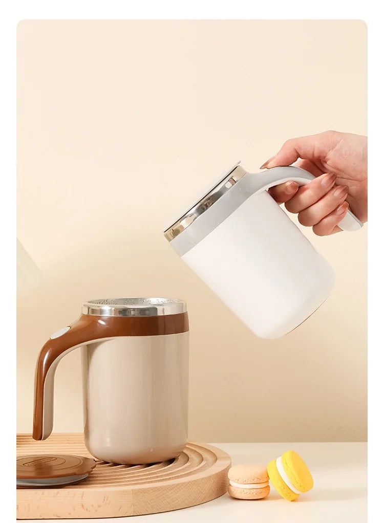 ☕ MixSip™ – Auto-Stirring Mug