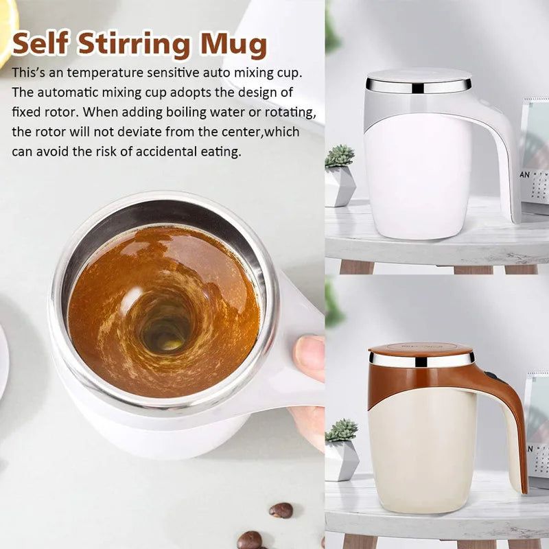 ☕ MixSip™ – Auto-Stirring Mug