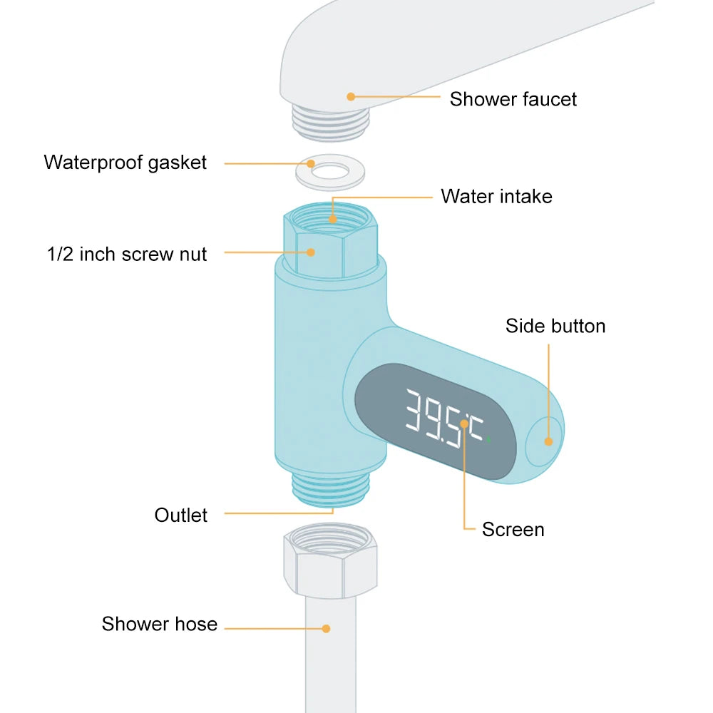 TempGlow™ LED Water Thermometer