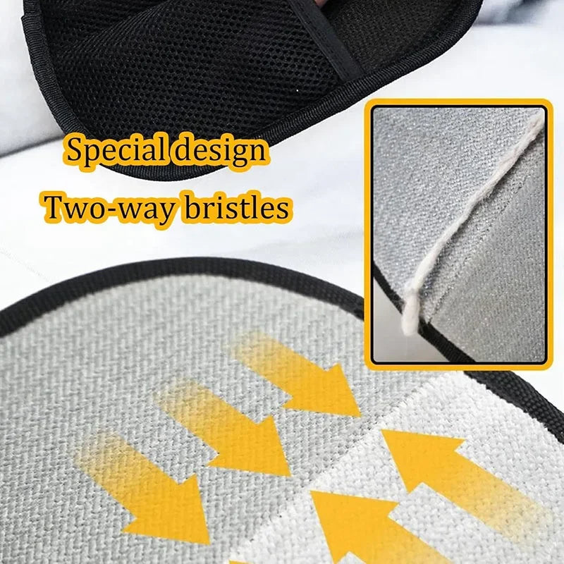 🐾 FurEase™ – Dual-Sided Pet Grooming Gloves