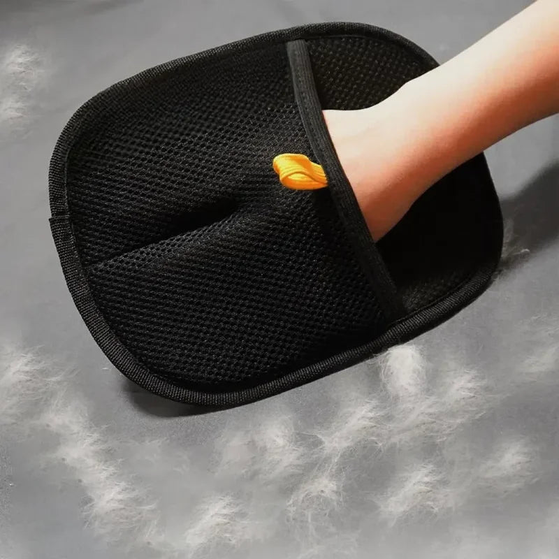 🐾 FurEase™ – Dual-Sided Pet Grooming Gloves