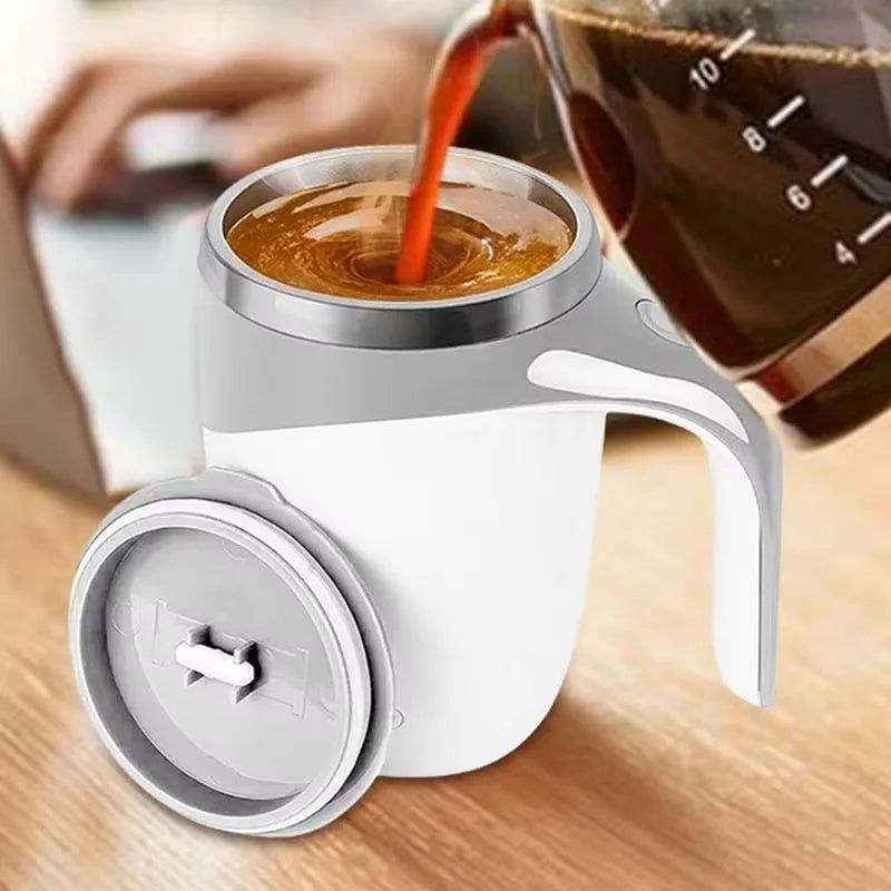 ☕ MixSip™ – Auto-Stirring Mug